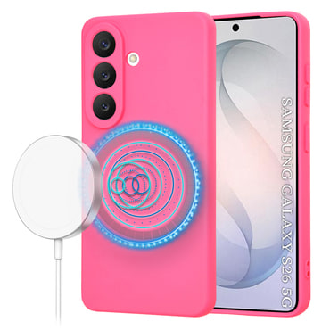 Silikonski ovitek Techsuit SoftFlex MagSafe za Samsung Galaxy S26 - roza