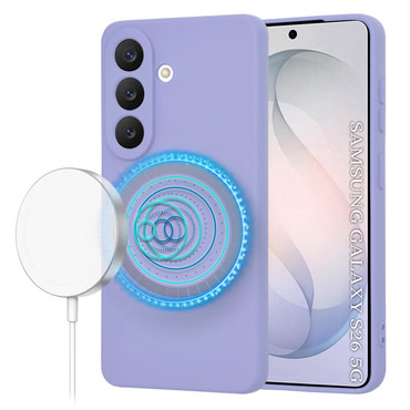 Silikonski ovitek Techsuit SoftFlex MagSafe za Samsung Galaxy S26 - vijoličen