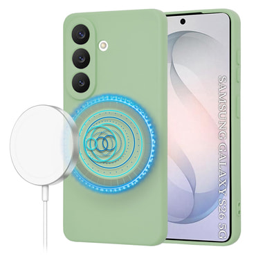 Silikonski ovitek Techsuit SoftFlex MagSafe za Samsung Galaxy S26 - mint