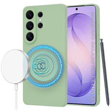 Silikonski ovitek Techsuit SoftFlex MagSafe za Samsung Galaxy S26 Ultra - mint