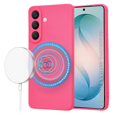 Silikonski ovitek Techsuit SoftFlex MagSafe za Samsung Galaxy S26 Plus - roza