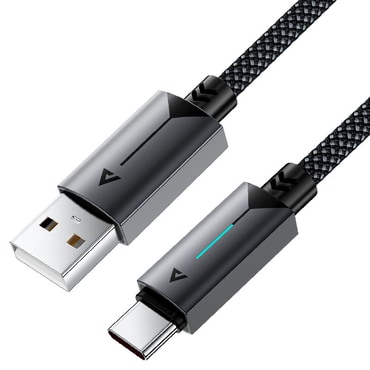 Polnilni in podatkovni USB-A v USB-C kabel Acefast "C19-04" - 3A - 1.2m - black