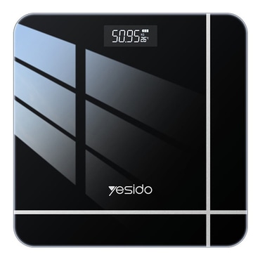 Pametna tehtnica Yesido "MG10" LED zaslon, kaljeno steklo, 5-150kg - black