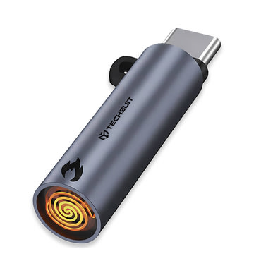 Mini vžigalnik Techsuit "SmokeX ML1" USB-C, 6W - gray