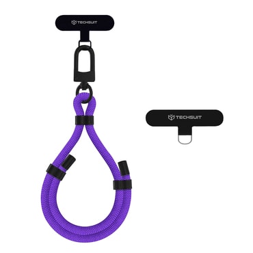 Vrvica za telefon Techsuit "Wrist Strap" z nastavljivo dolžino - cosmic violet