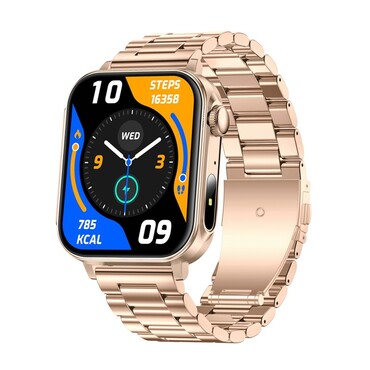 Pametna ura COLMi "P80" z Bluetooth klicanjem, 1.83" zaslon, 100 Plus športnih načinov, kovinski pas - zlata