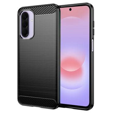 TPU gel ovitek "Brushed Carbon" za Samsung Galaxy A27 5G - črn