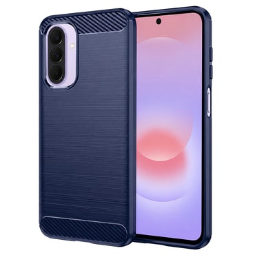 TPU gel ovitek "Brushed Carbon" za Samsung Galaxy A27 5G - moder