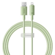 Polnilni in podatkovni USB-A v Lightning kabel Baseus "Habitat Series" - 480Mbps, 2m - zelen