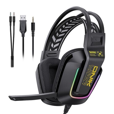 Gaming slušalke ONIKUMA "X13" z 50mm gonilniki in RGB osvetlitvijo - black