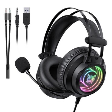 Over-Ear slušalke ONIKUMA "X80" z RGB osvetlitvijo - black