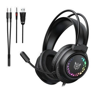 Slušalke ONIKUMA "X92" z RGB osvetlitvijo, 50mm gonilniki - black