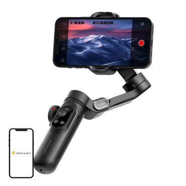 Gimbal stabilizator Aochuan "X Pro Standard" z OLED zaslonom in brezžičnim polnjenjem - black