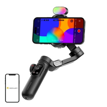 Gimbal stabilizator Aochuan "X Pro" z RGB osvetlitvijo in OLED zaslonom - black