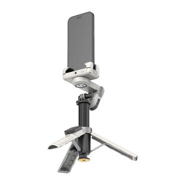 Gimbal stabilizator Aochuan "M3 Pro Mini" - stabilizator z AI sledenjem, RGB lučjo in teleskopsko palico - white