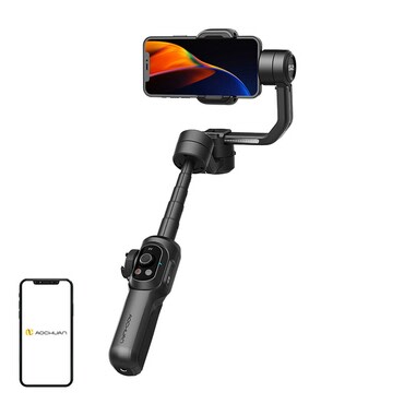 Gimbal stabilizator Aochuan "S2" z 3-osno stabilizacijo, OLED zaslonom, 360° rotacijo - black