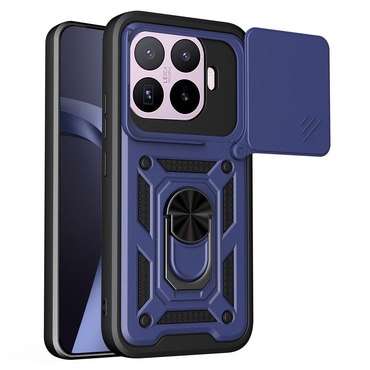 Oklepni ovitek MaX-Armor z obročem, kovinsko ploščico in zaščito zadnjih kamer za Xiaomi 17T Pro - blue