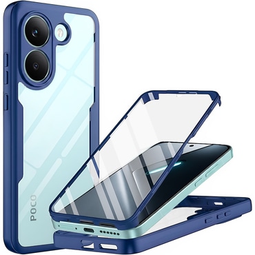 Hibridni Full body ovitek Techsuit "ColorVerse 360" za Xiaomi Poco X8 Pro - blue