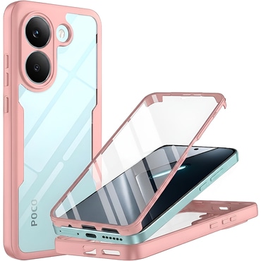 Hibridni Full body ovitek Techsuit "ColorVerse 360" za Xiaomi Poco X8 Pro - pink