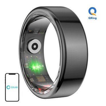 Pametni prstan COLMi "R02" merjenje srčnega utripa, 21 športnih načinov, IP68, 18.9mm - black