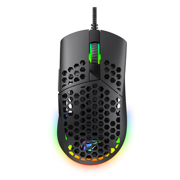 Gaming miška Havit "MS1036" z RGB osvetlitvijo, nastavljivim DPI do 7200, 1.6m - black