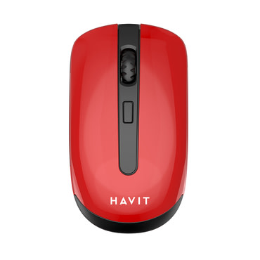 Brezžična miška Havit "MS989GT" 2.4GHz, 800-1600 DPI - red