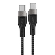 Polnilni in podatkovni 60W USB-C v USB-C kabel Acefast "C11-03" - 3A - 1.2m - black