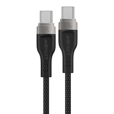 Polnilni in podatkovni 60W USB-C v USB-C kabel Acefast "C11-03" - 3A - 1.2m - black