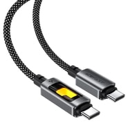 Polnilni in podatkovni 60W USB-C v USB-C kabel Acefast "C21-03" - 480Mbps - 1.2m - black