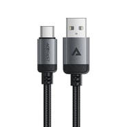 Polnilni in podatkovni USB-A v USB-C kabel Acefast "C20-04" - 3A - 1.2m - black