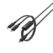 Polnilni in podatkovni 100W USB-C v 2x USB-C kabel Acefast "C5-11" - 480Mb/s - 1.2m - black