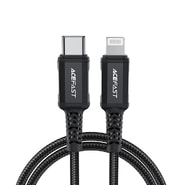 Polnilni in podatkovni 30W USB-C v Lightning kabel Acefast "C4-01" - 480Mbps - 1.8m - black