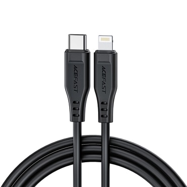 Polnilni in podatkovni 30W USB-C v Lightning kabel Acefast "C3-01" - 480Mbps - 1.2m - black