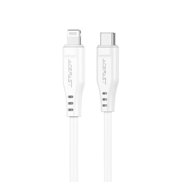 Polnilni in podatkovni 30W USB-C v Lightning kabel Acefast "C3-01" - 480Mbps - 1.2m - white