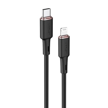 Polnilni in podatkovni 30W USB-C v Lightning kabel Acefast "C2-01" - 480Mbps - 1.2m - black
