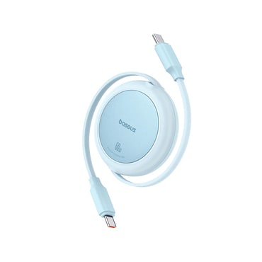 Polnilni in podatkovni 60W USB-C v USB-C kabel Baseus "Free2Pull Mini" - 480Mbps - 1m - galaxy blue