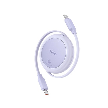 Polnilni in podatkovni 60W USB-C v USB-C kabel Baseus "Free2Pull Mini" - 480Mbps - 1m - nebula purple