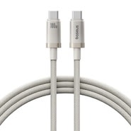 Polnilni in podatkovni 100W USB-C v USB-C kabel Baseus "Titanium" - 480Mbps - 1m - galaxy titanium gold