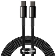 Polnilni in podatkovni 100W USB-C v USB-C kabel Baseus "Tungsten Gold" - 2m - black