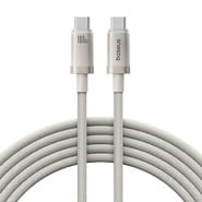 Polnilni in podatkovni 100W USB-C v USB-C kabel Baseus "Titanium" - 480Mbps - 2m - galaxy titanium gold