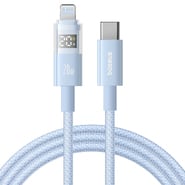 Polnilni in podatkovni 20W USB-C v Lightning kabel Baseus "Data Cable Display 2" - 2m - galaxy blue
