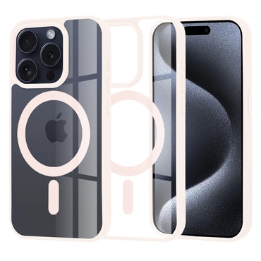Ovitek Techsuit "MagSafe Pro" za iPhone 15 Pro - roza