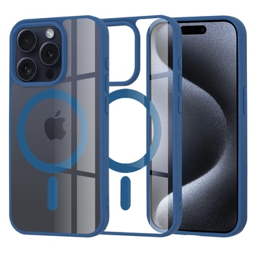 Ovitek Techsuit "MagSafe Pro" za iPhone 15 Pro - moder