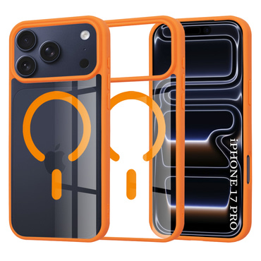 Ovitek Techsuit "MagSafe Pro" za iPhone 17 Pro - oranžen