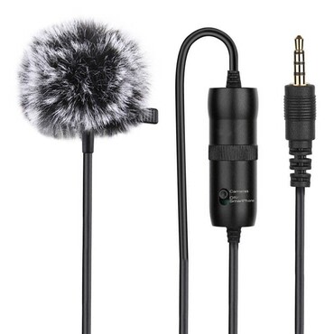 Mikrofon Puluz "PU427" z 3.5mm priključkom, 6m - black