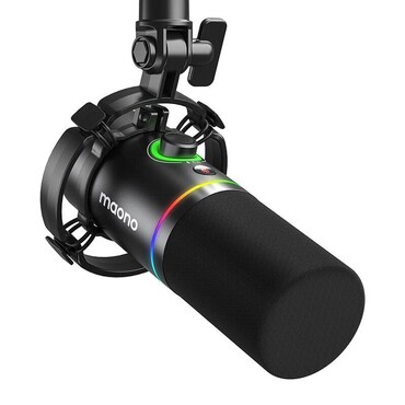 Dinamični mikrofon s stojalom Maono "PD200x" USB-A v USB-A - black