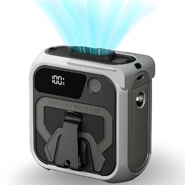 Prenosni ventilator Techsuit "Z13" s power bankom, 5 hitrosti, 10000mAh - siv