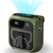 Prenosni ventilator Techsuit "Z13" s power bankom, 5 hitrosti, 10000mAh - zelen