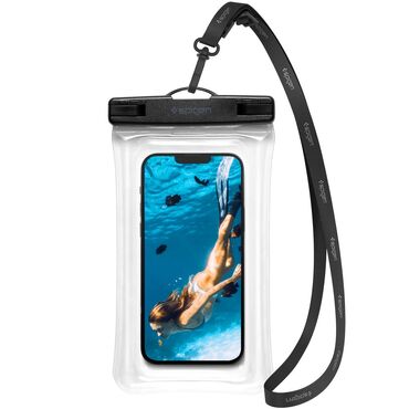 Vodoodporni etui Spigen "A610" IPX8 za telefone do 6.9" - clear