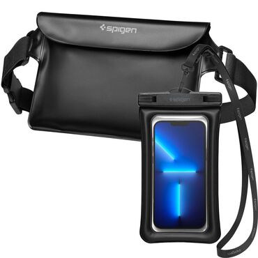 Vodoodporna torbica Spigen "A621" z etuijem za telefon, IPX8 - black
